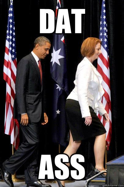 dat ass australian prime minister julia gillard and el presidente obama