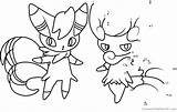 Meowstic Pokemon Connect sketch template
