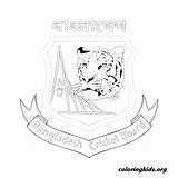 Cricket Bangladesh Pages Logo Team Coloring Coloringkids Australian Kids Indians Mumbai Stocks Print Choose Board Tags sketch template
