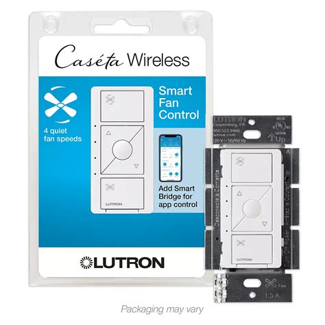 lutron caseta wireless smart fan speed control single pole white  home depot canada