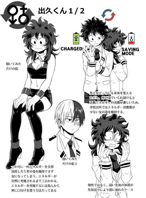 imágenes de boku no hero academia deku girl 2 personajes de anime