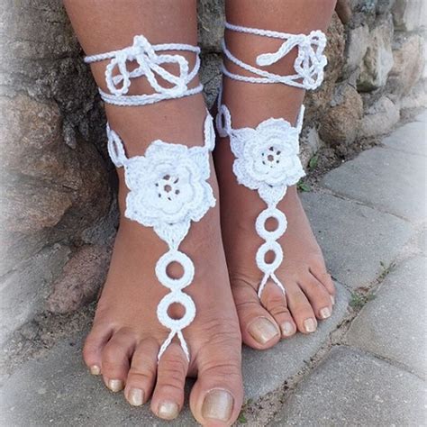 crochet barefoot sandals nude shoes foot jewelryfoot my xxx hot girl