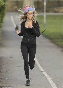 made in chelsea s nicola hughes works through a bouncy fitness routine in the park daily mail