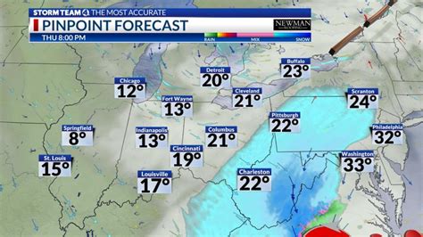 map timing  snow     expected  central ohio nbc