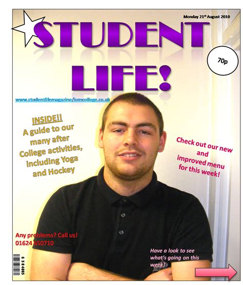 media blog college magazine cover examples