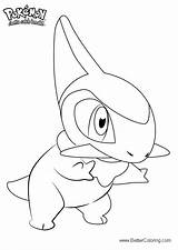 Pokemon Axew Coloring Pages Printable Kids sketch template