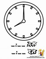 Coloring Clock Popular sketch template