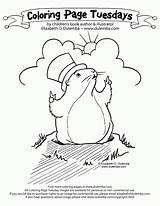 Groundhog Coloring Pages Printable Print Phil Color Will February Shadow 2nd Groundhogs Tuesday His Popular Kids Dulemba sketch template