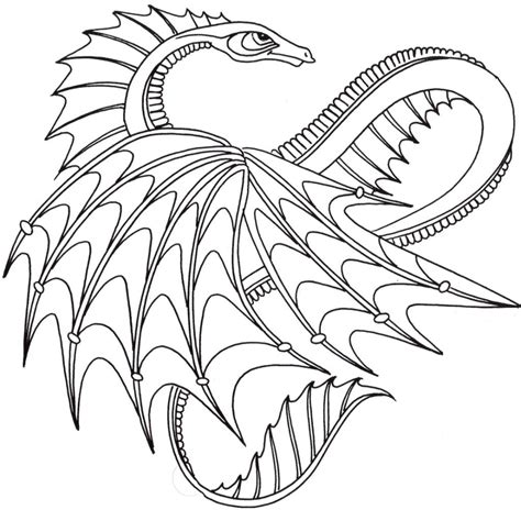 colouring pages  dragons