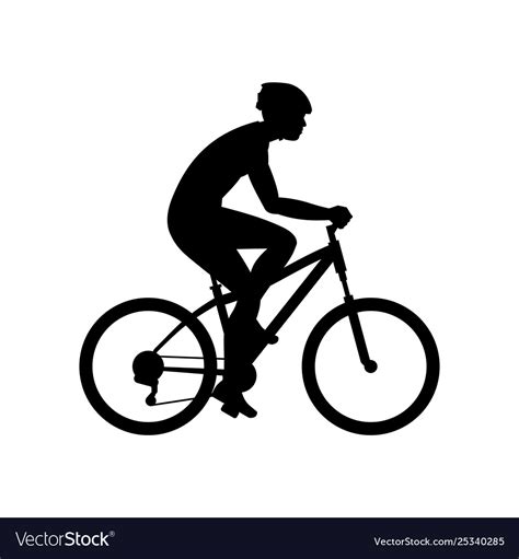 men riding bike royalty free vector image vectorstock