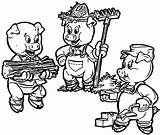 Pigs Farmers sketch template