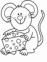 Coloring Pages Mice Kids Color sketch template