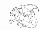 Wolf Coloring Pages Winged Baby Wings Wolves Drawing Color Bat Cub Clipart Deviantart Cool Print Printable Getdrawings Transparent Getcolorings Popular sketch template