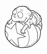 Tommy Rugrats Coloring Pages Getcolorings Pickles sketch template