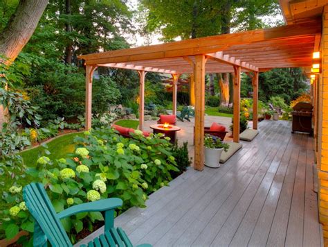 beautiful backyard wooden patio ideas