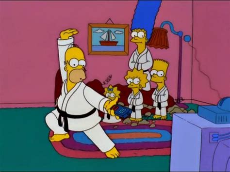 karate couch gag simpsons wiki fandom