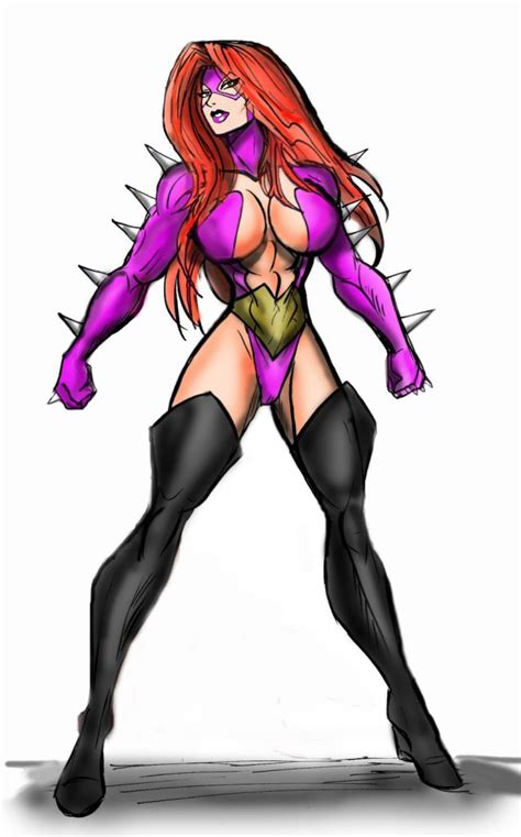 Buxom Redhead Supervillain Titania Naked Pics And Pinup