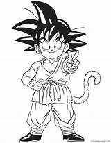 Dragon Ball Coloring Goku Pages Kid Coloring4free Related Posts sketch template