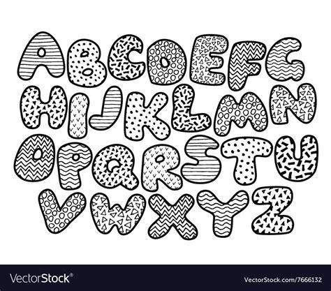 alphabet doodle alphabet  fonte alphabet lettering alphabet fonts
