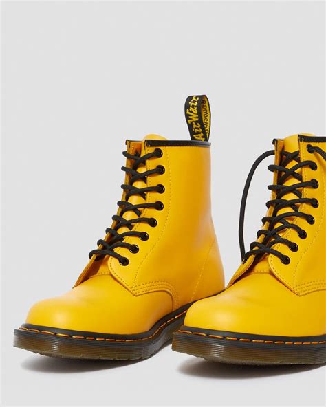 dr martens unisex  color pop boot yellow mw ebay