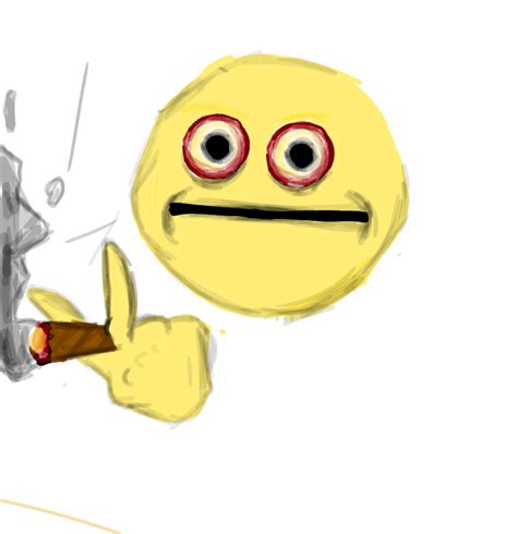 cursed stressed emoji smoking  crayonman  newgrounds