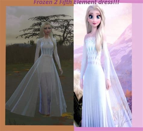 Frozen 2 Elsa’s Fifth Element Dress For Lprincessmoon