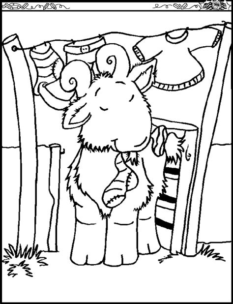 goat coloring page animals town  goat color sheet