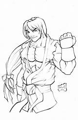 Fighter Ken Colorir Ryu Desenhos Chun Sagat Japoneses Outros Hanzozuken Personagens sketch template