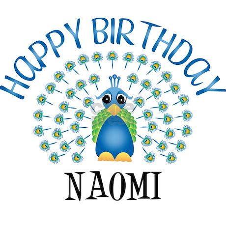 happy birthday naomi peacock bumper bumper sticker  birthdaydesigns