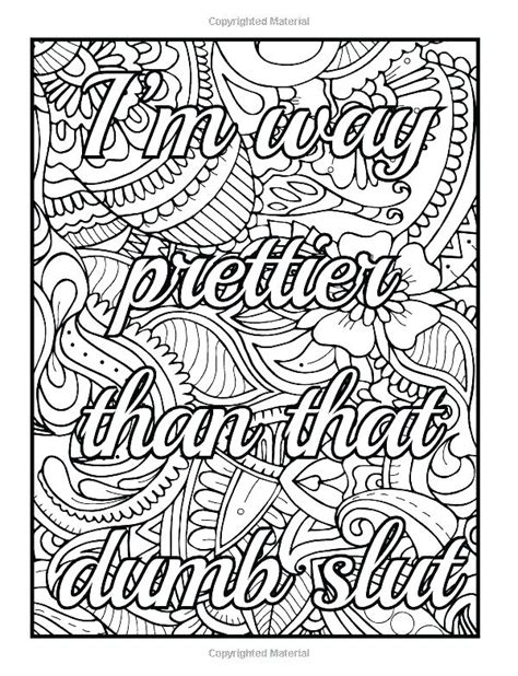 printable swear word coloring pages  adults swear word