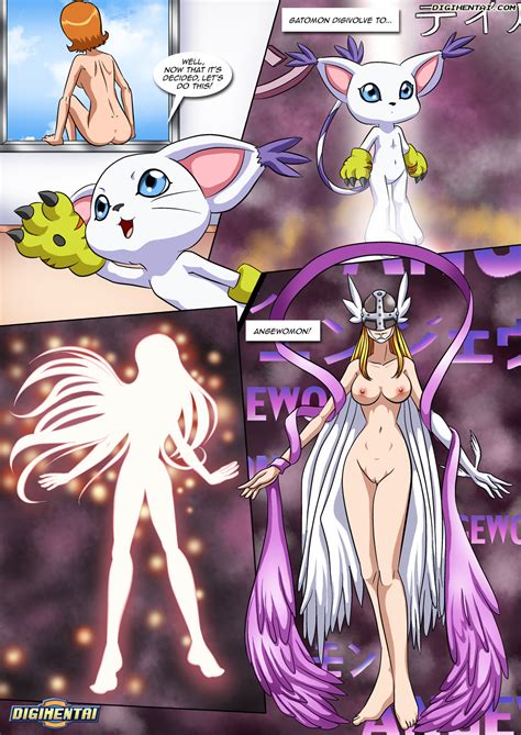 Rule 34 Angewomon Breasts Comic Digimon Female Gatomon Human Hypnosis