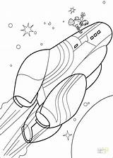 Coloring Pages Spaceship Alien Space Ship Getcolorings Color sketch template
