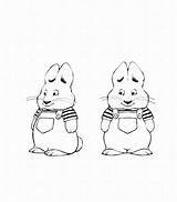Max Ruby Coloring Kids sketch template