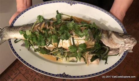 Healthy Steamed Sea Bass Chinese Style