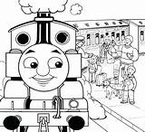 Train Coloring Pages Thomas Christmas Passenger James Coal Drawing Color Printable Lower Colouring Getcolorings Getdrawings sketch template