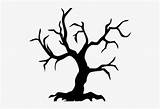 Tree Spooky Coloring Pngkit sketch template