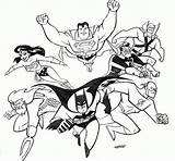 Coloring Justice League Pages sketch template
