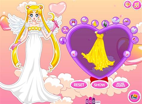 Game Thuy Thu Mat Trang Sieu Cap Super Sailor Moon Dress