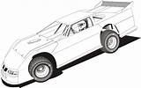 Late Model Clipart Dirt Drawing Models Clip Racing Cars Kids Street Sprint Library Cliparts sketch template