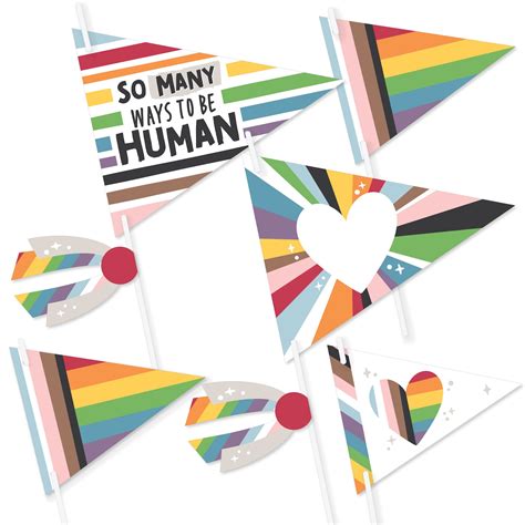 Big Dot Of Happiness So Many Ways To Be Human Triangle Pride Party