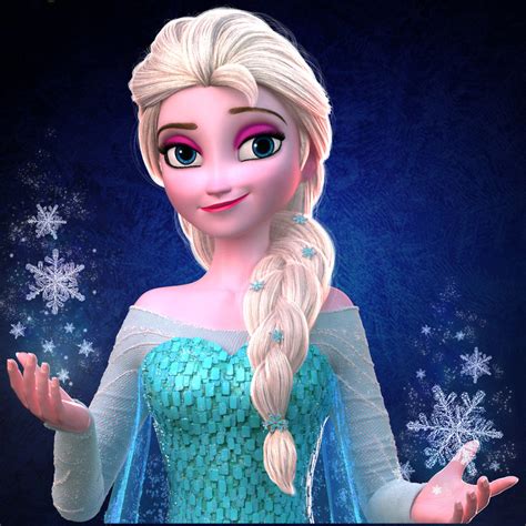 elsa princess frozen 3d obj