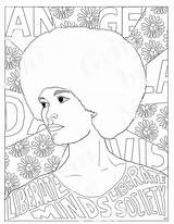 Coloring Pages Women Angela Davis Kids Famous Printable History Month Sheets Feminist Girl National Colouring Fabulous Color Womens Sotomayor Sonia sketch template
