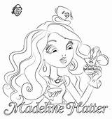 Coloring Pages Maddie Liv Ever After High Madeline Hatter Print Great Printable Getcolorings рисунки доску выбрать Getdrawings sketch template