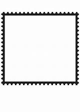 Square Stamp Postage Coloring Pages Large Edupics sketch template