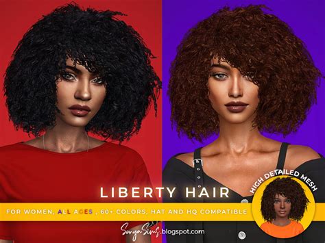 black curly hair sims  mod lulistreet