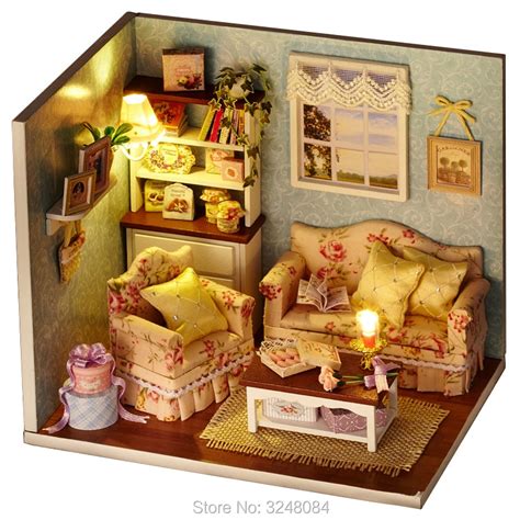 diy wooden toy doll house furniture kits toys handmade model kit