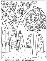 Karla Gerard Hundertwasser Desestressar Colorir Colorare Hooking Baixe Imprima Craft Quilts Kunst Zentangle Colouring Ausmalbilder Colorier Carta Ausmalen Risultati Astratti sketch template