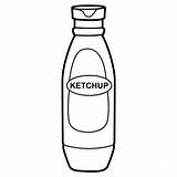 Ketchup Colorear Imagui Educación Menta sketch template