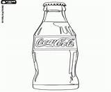 Cola Coca Coloring Bottle Pages Original Drink Oncoloring sketch template