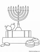 Hanukkah Candles Coloring Menorah Burning Pages sketch template